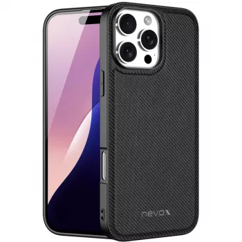 Stila korpuss StyleShell Nylo, Melns, iPhone 16 Pro Max