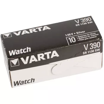 VARTA V390 (SR54) sudraba-oksīda pulksteņa baterija, 1,55 V, 80 mAh