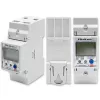 Qoltec 50882 Vienfāzes elektroniskais elektroenerģijas patēriņa skaitītājs DIN sliedei | Wi-Fi | TUYA | 230V | LCD