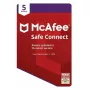 McAfee Safe Connect VPN atslēga – 5 ierīcēm, gadam