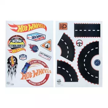 Sienas uzlīmes Paladone Hot Wheels Personalisation PP13745HW — dekoratīvas pašlīmējošas uzlīmes bērnu istabai