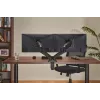 Monitoru roka up up Ekonomiska interaktīva pretsvara divu monitoru roka Matēti melna VESA 75x75/100x100