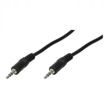 LogiLink CA1048 Jack audio savienojuma kabelis 0,20 m Melns (matēts)