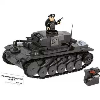 Būvkomplekts Cobi Panzerkampfwagen II Ausf. F — 813 detaļas, melns, vecums 9+