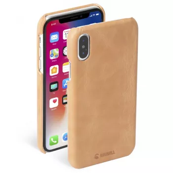 Mobilā telefona maciņš Krusell Sunne Apple iPhone XS — vintage nude