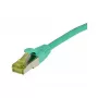 Patch vads RJ45, CAT6A 500MHz, 0,15m, Zaļš, S-STP (S/FTP), TPE/LSZH (Ultraflex), AWG26, ar Cat.7 izejas kabeli, Synergy 21 (S217670)