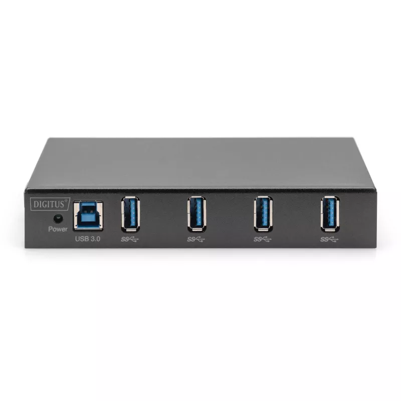 DIGITUS USB-Hub 4-Port 3.0 -> 4x A3.0 industrial line melns