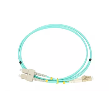 Patchcord Extralink LC/UPC – SC/UPC, daudzmodu OM3, duplekss, 3 mm, 5 m