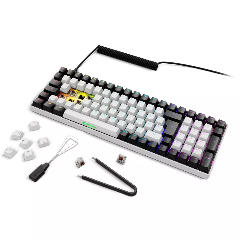 Spēļu tastatūra Sharkoon SGK50 S2 Mechanical QWERTZ Bezvadu