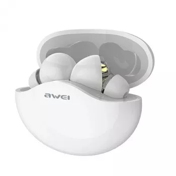 Austiņas Awei AWEI T12TWS Bluetooth sporta austiņas baltas