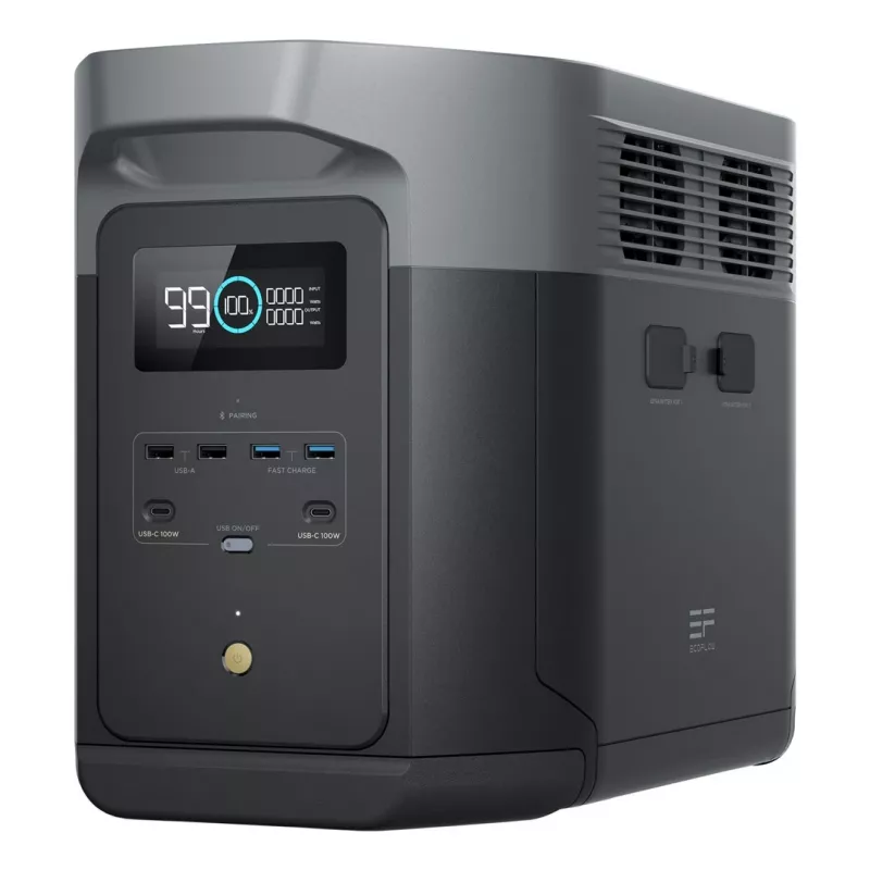 EcoFlow DELTA 2 Max pārnēsājamā elektrostacija Litija dzelzs fosfāts (LiFePO4) 2400 W 23 kg