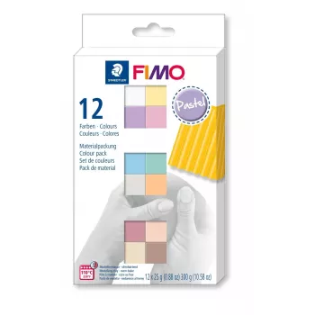 Māla modelēšanas masa Staedtler FIMO 8023 C Pastelkrāsas