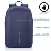 Ikdienas mugursoma XDDESIGN Bobby Soft ar 15.6 collu klēpjdatora nodalījumu, 16 L, tumši zila, PET