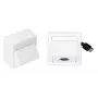 Vivolink WI221185 sienas kontaktligzda ar USB balta