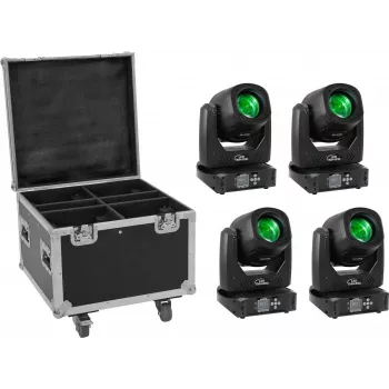 LED apgaismojuma komplekts EUROLITE TMH-B90 4x ar transporta koferi un riteņiem