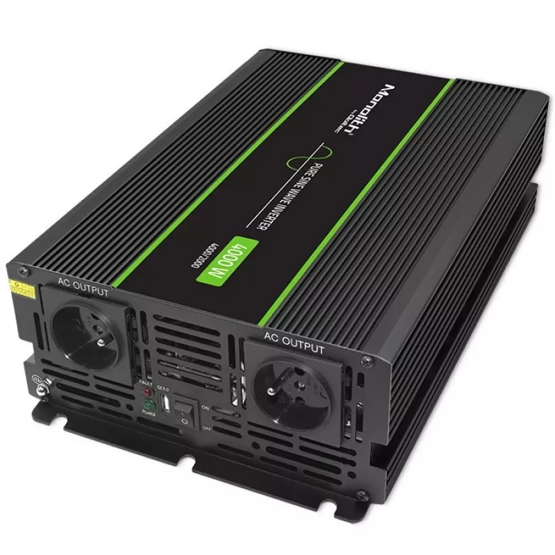 Qoltec Monolith automobiļa invertors 4000 W Melns