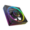 Datora korpusa ventilators MODECOM VOLCANO LOOP 120 ARGB Reverse Fan Melns 120 mm PWM 400–1400 RPM ARGB savienotājs