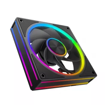 Datora korpusa ventilators MODECOM VOLCANO LOOP 120 ARGB Reverse Fan Melns 120 mm PWM 400–1400 RPM ARGB savienotājs