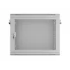Lanberg WF01 19 inch 9U 600x450 pelēks sienas stiprinājuma skapis ar perforētām durvīm
