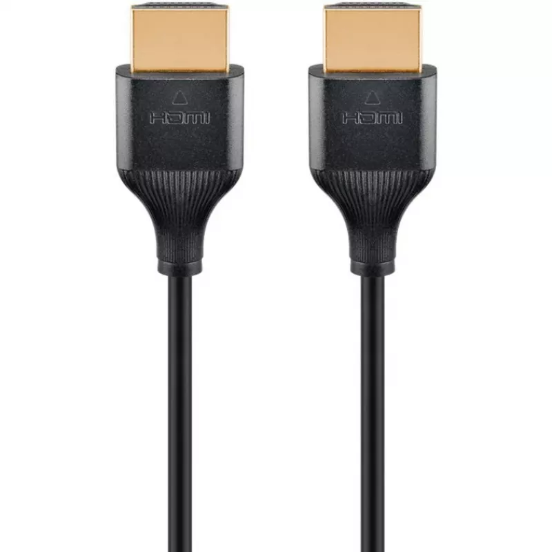 Goobay HDMI kabelis 1m, A tipa vīrietis–vīrietis, 48 Gbit/s, melns