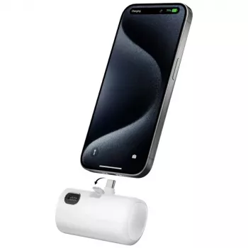 Power bank 4smarts 541657 5000 mAh Li-Ion balts USB-C 2 porti PD 2.0 PPS Quick Charge 3.0 3.63 V