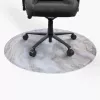 Arozzi Zona Round Floor Pad — Baltā marmora apdare, aizsargpaklājs krēsla ritentiņiem un cietajām grīdām