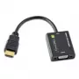 Techly IDATA-HDMI-VGA2 VGA (D-Sub) adapteris, melns