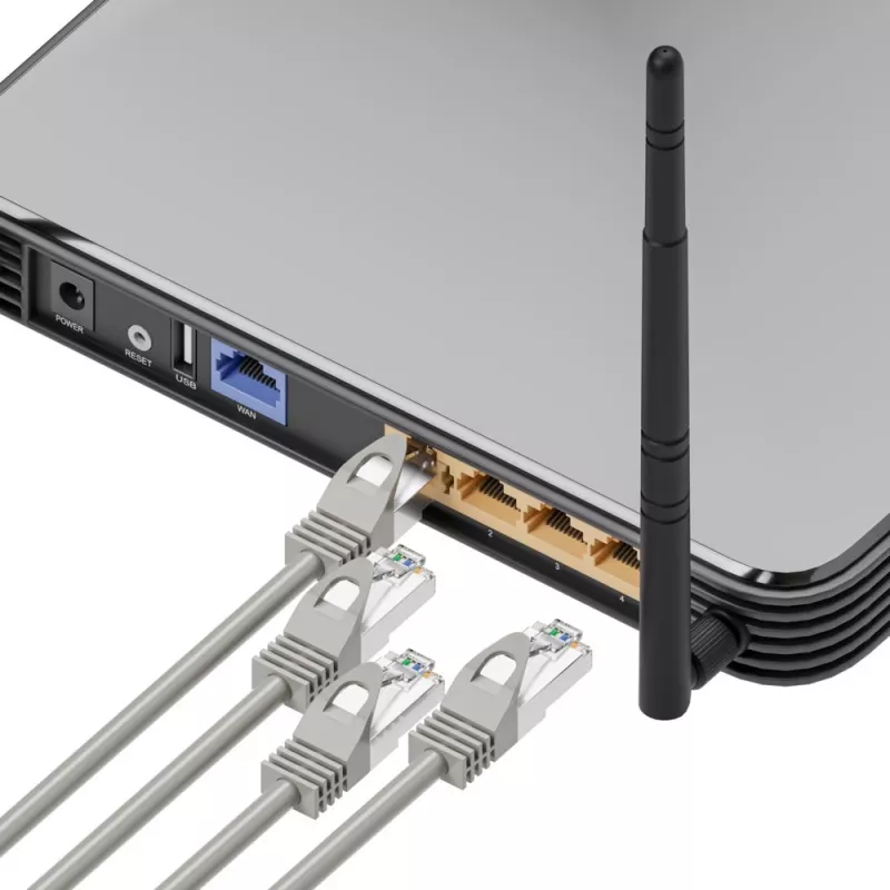 Extralink Cat5e UTP tīkla vads 1 m, RJ-45 – RJ-45, pelēks