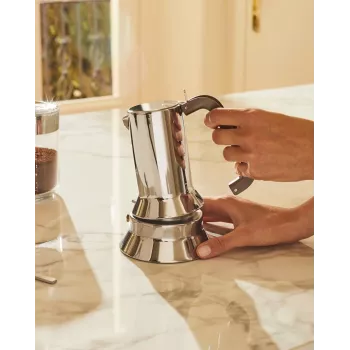 Moka katliņš Alessi 9090/3 Nerūsējošais tērauds 110mm dziļums 175mm augstums