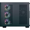 Torņa datora korpuss AEROCOOL P500C EVO-G-BK-v1 ar 2 rūdīta stikla paneļiem, Melns