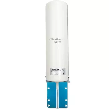 Āra visvirziena 4G LTE antenna QOLTEC 57044, 5 dBi, 600–2700 MHz, 50 W, 50 Ω, balts vara korpuss