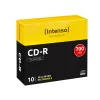 Intenso 10 x CD-R - 700MB (80 min) 40x - plānā kastītē (1001622)