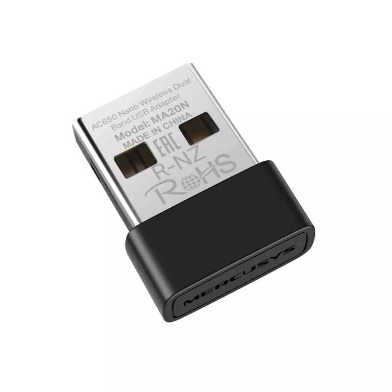 Mercusys MA20N AC650 Nano USB Wi-Fi adapteris