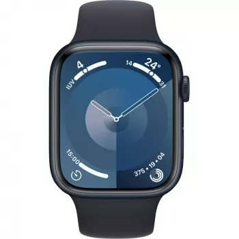 APPLE Watch Series 9 GPS + Cellular 45mm Midnight Aluminium Case ar Midnight Sport Band - M/L (MRMD3QF/A)