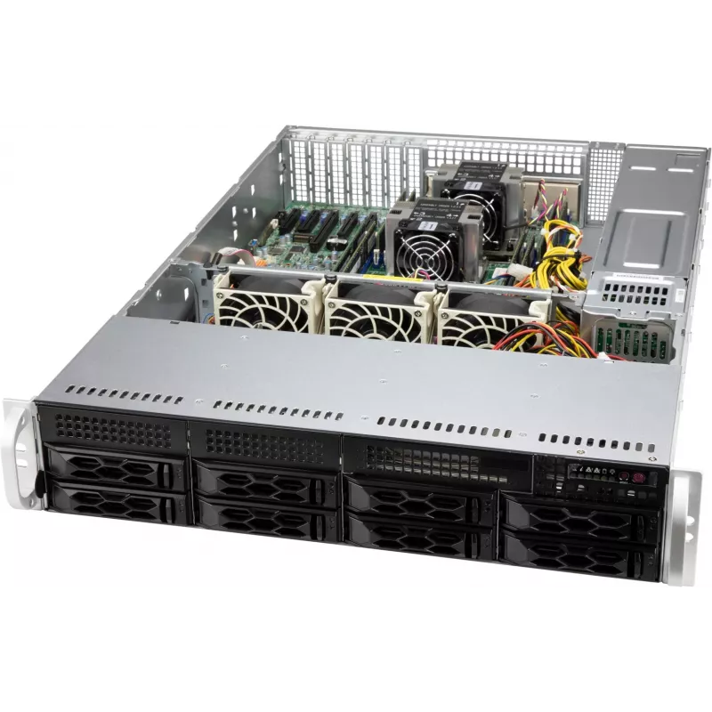 Supermicro CSE-LA25TQC-R609LP servera korpuss Rack Melns 600 W
