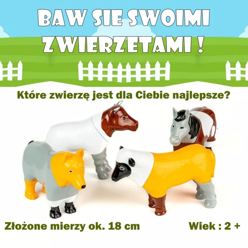 Malblo Magnētiskais Saimniecības Dzīvnieku Komplekts