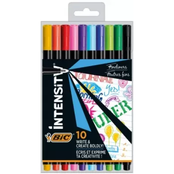 BIC Fineliners INTENSITY FINE BCL daudzkrāsu, komplekts 10 krāsas CEL1011727