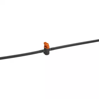 GARDENA regulēšanas un aizslēgšanas vārsts 3/16 inch 13217-20 melns oranžs aukstā ūdens sistēmai