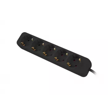 Pagarinātājs Lanberg PS0-05F-0300-BK 3m 5 AC kontaktligzdas Melns