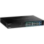 TRENDnet TPE-TG182 - Slēdzis - 16 x 10/100/1000 (PoE+) + 2 x SFP - stiprināms statīvā - PoE+ (240 W)