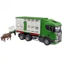 BRUDER Scania Super 560R kravas auto ar liellopu piekabi