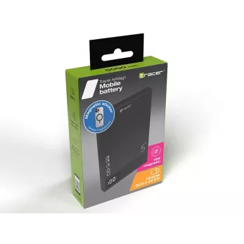 Tracer AirMag1 Litija Polimēra (LiPo) 5000 mAh Bezvadu uzlāde Melns