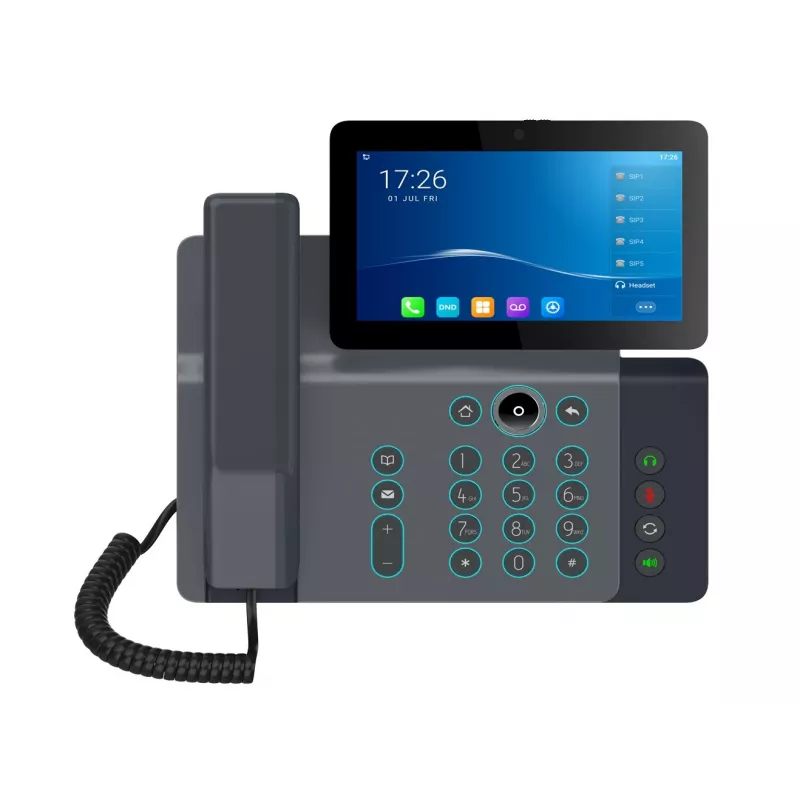 Fanvil V67 IP video telefons, melns, 20 līnijas, LCD, Wi-Fi