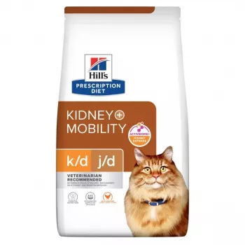 HILL'S PD K/D Kidney + Mobility Chicken sausā barība kaķiem - 3kg