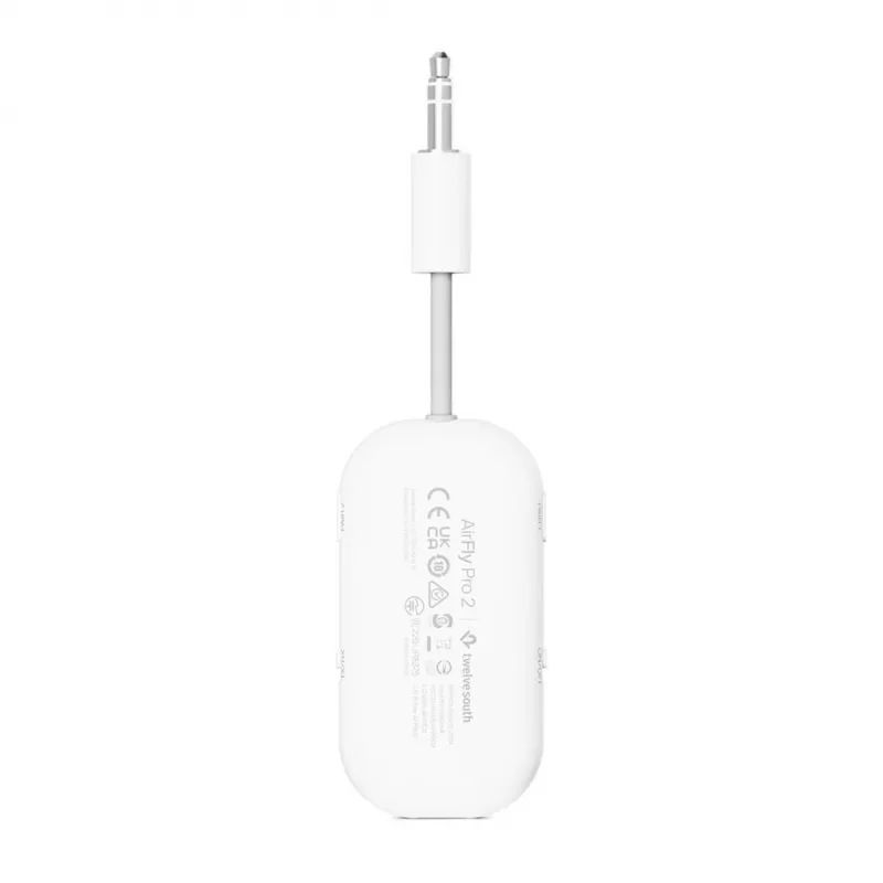 Twelve South AirFly Pro 2 Bluetooth skaņas adapteris, balts