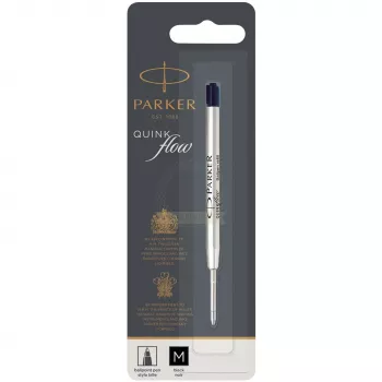 Parker Quinkflow Mine M melna lodīšu pildspalva (Blister)