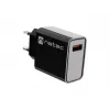 Natec Ribera NUC-2058 tīkla lādētājs, 18 W, 1x USB-A, līdz 3 A, Quick Charge 3.0, Samsung AFC, Huawei FCP/SCP, melns