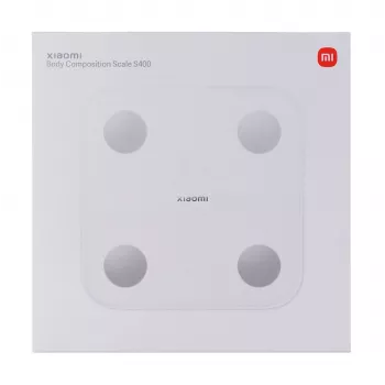 Xiaomi S400 Baltas kvadrātveida elektroniskie personīgie svari
