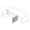 Cama RTV skapis PAFOS 150x42x52 balts matēts