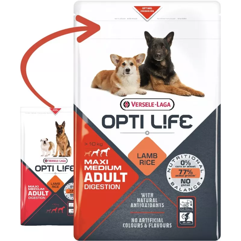 Versele-Laga Adult Digestion Medium & Maxi 12.5 kg Pieaugušo suņu barība